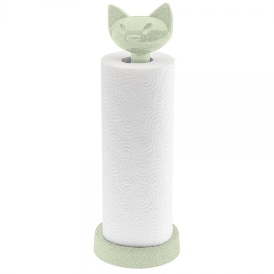 Держатель для бумажных полотенец 'Meow'  / Зелёный