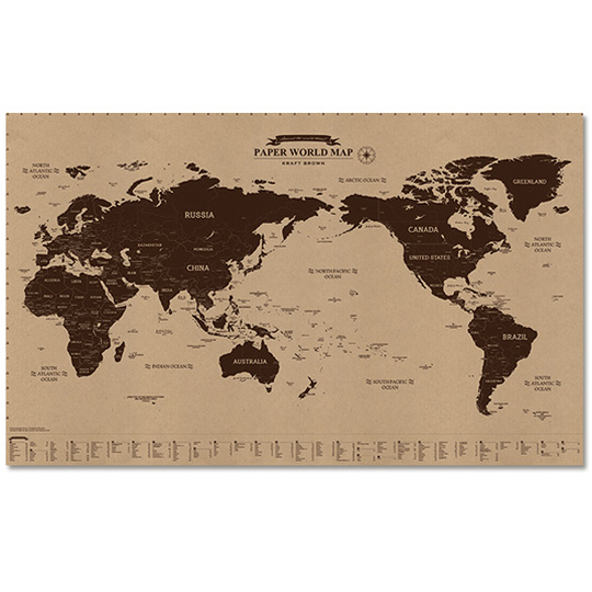 Карта мира 'Крафт' Ver.2