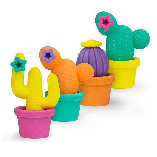 Ластики 'Color Cactus', набор 4 шт.