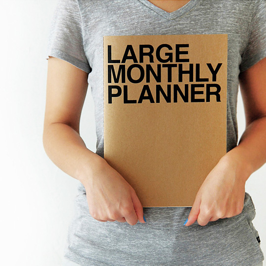 Планинг 'Large Monthly Planner'  / Kraft