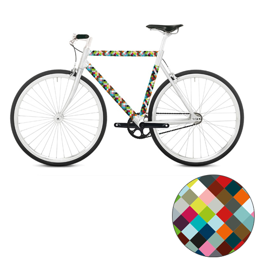 Наклейка на раму велосипеда 'Multicolored'  / Random