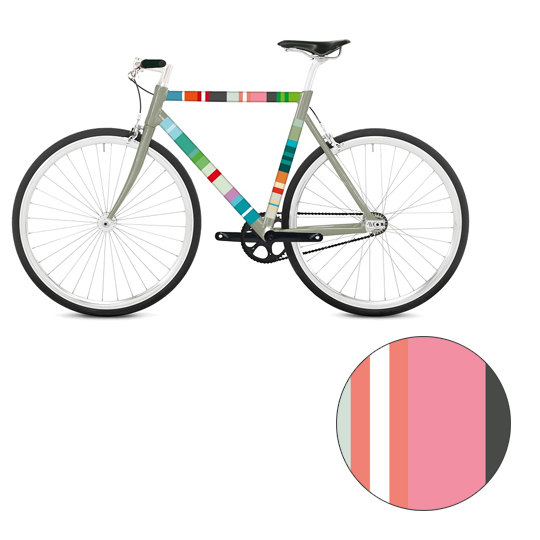 Наклейка на раму велосипеда 'Multicolored'  / Vabene