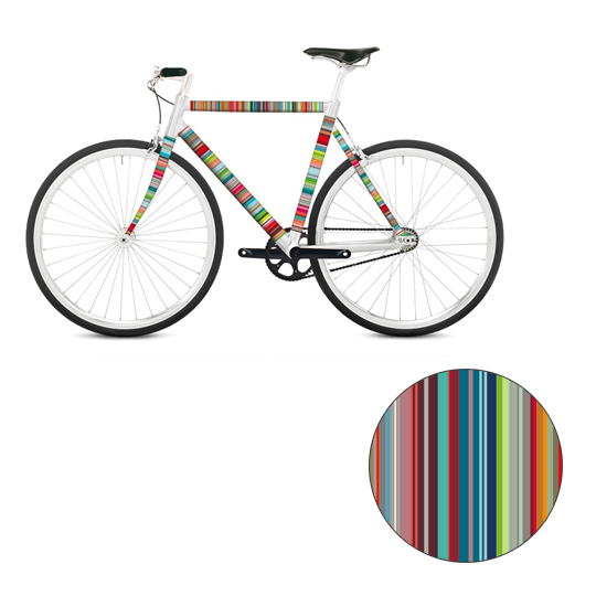 Наклейка на раму велосипеда 'Multicolored'  / Stripes