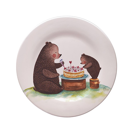 Тарелка 'Медвежата'  / Торт
