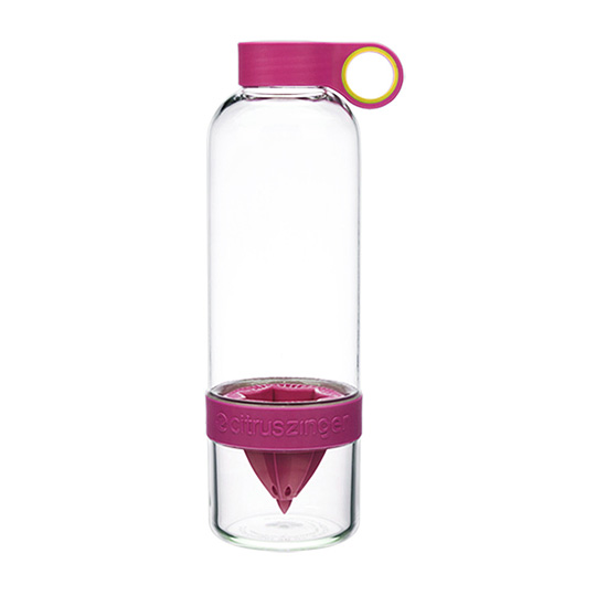 Бутылка с ёмкостью для цитрусовых 'Fresh'  / Розовый