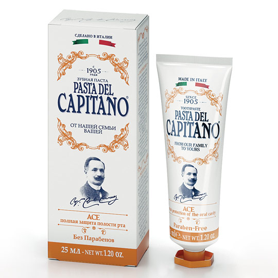Зубная паста 'Capitano' - Витамины A,C,E