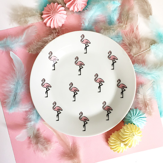 Тарелка фарфоровая 'Flamingo'