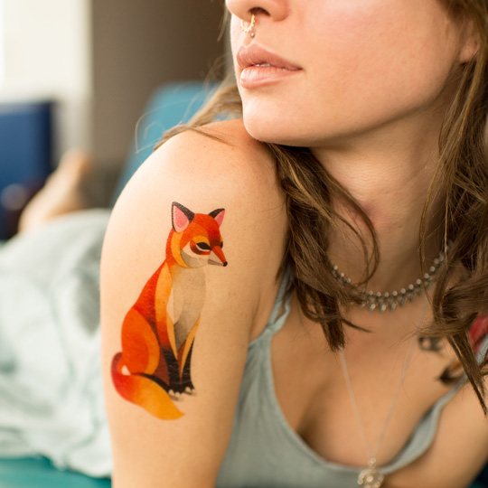 Татуировка переводная Sasha Unisex 'Classic Fox'