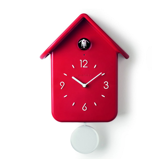 Часы с кукушкой 'Cuckoo'  / Красный