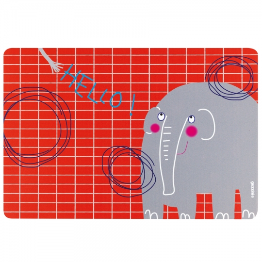 Коврик детский сервировочный 'Hello'  / Elephant