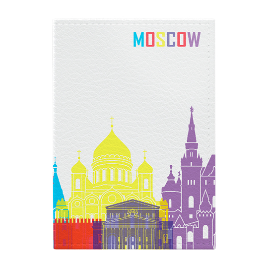 Обложка для паспорта 'Coloured Moscow'