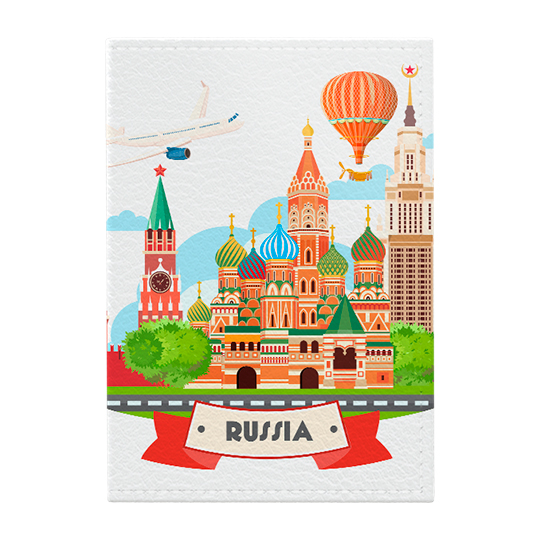 Обложка для паспорта 'Welcome to Moscow'