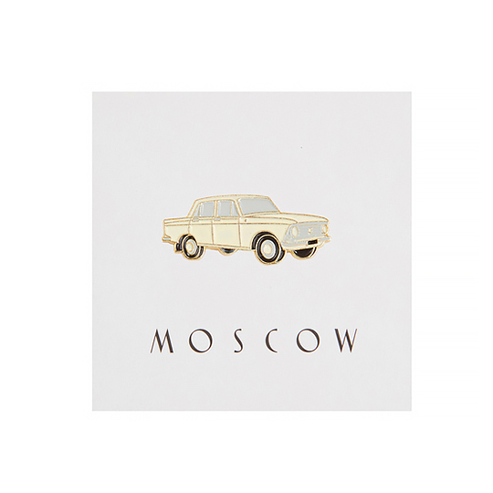 Значок 'Москва' - Москвич бежевый