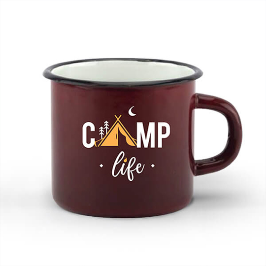 Кружка эмалированная 'Camp life'