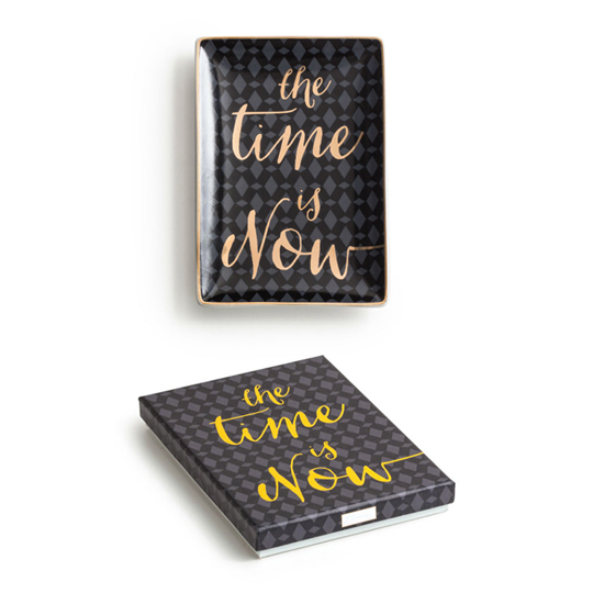 Подставка для мелочей в подарочной коробке 'The time is now'