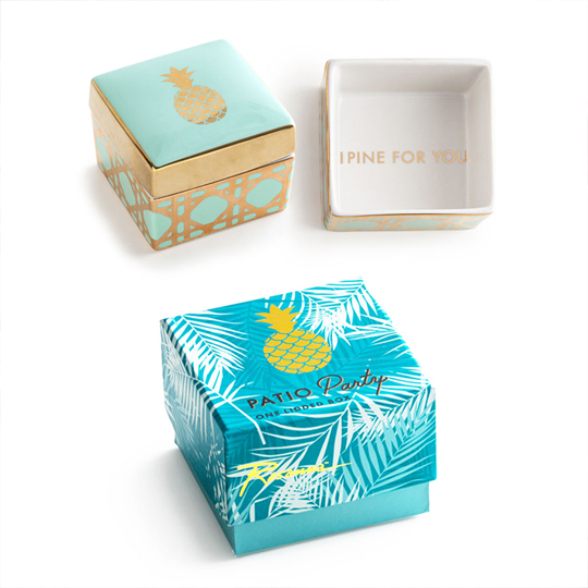 Шкатулка в подарочной коробке 'Pineapple'