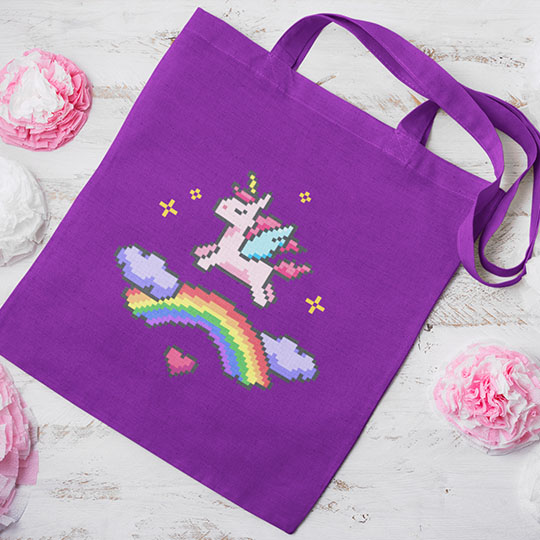 Сумка-шоппер 'Rainbow unicorn'