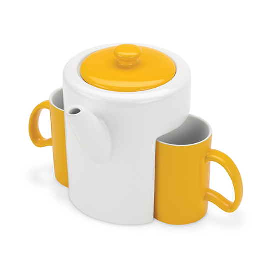 Чайник с чашечками 'Yellow style'