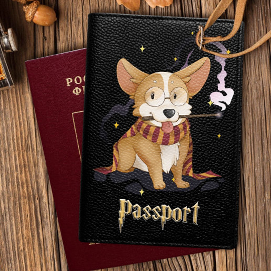 Обложка для паспорта 'Волшебный корги'