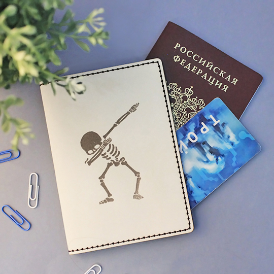 Обложка для паспорта 'Skeleton'