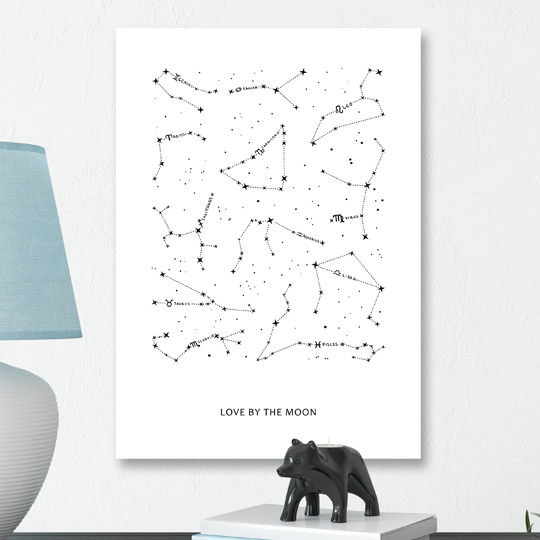 Постер с вашей надписью 'Constellations'