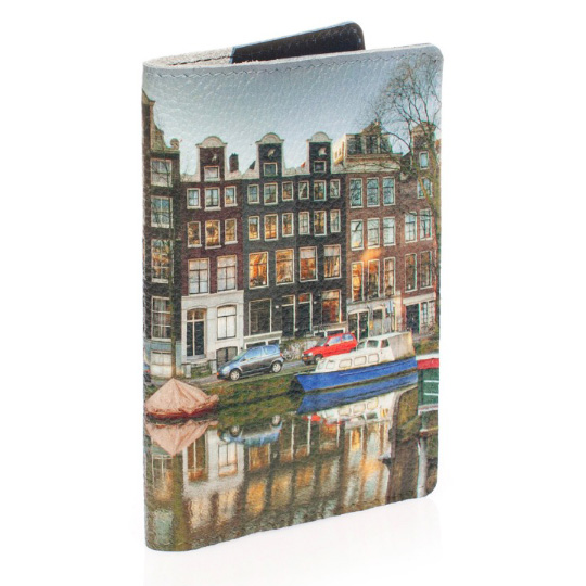 Обложка для паспорта 'Зимний Амстердам'