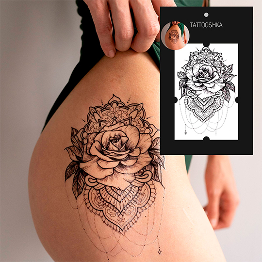Татуировка 'Изысканная роза'