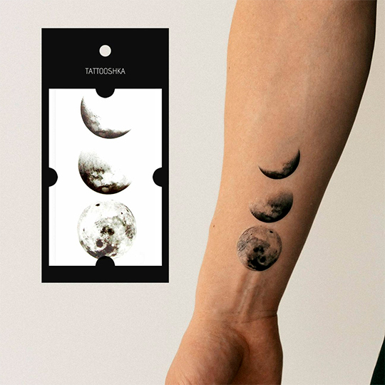 Татуировка 'Фазы луны'