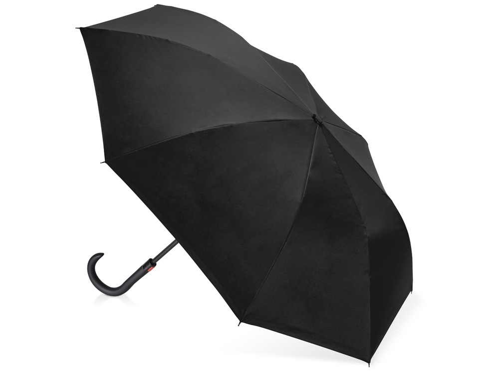 Зонт-трость обратный 'Inside'  / Чёрно-серебристый