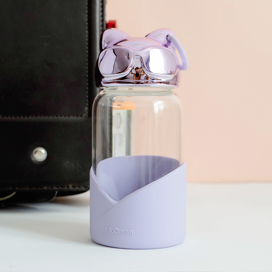 Бутылка для воды 'Cool cat'  / Фиолетовый