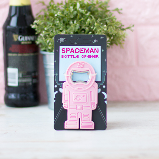 Открывалка для бутылок 'Spaceman'  / Розовый