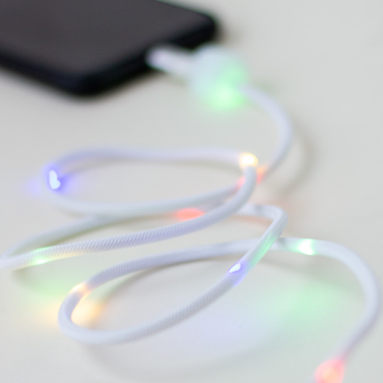 Кабель USB Lightning с эффектом цветомузыки 'Cable'