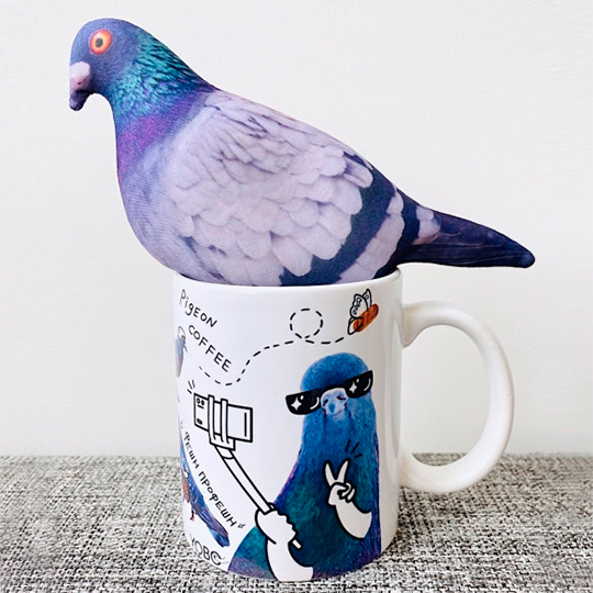 Кружка с игрушкой 'Pigeon Coffee'