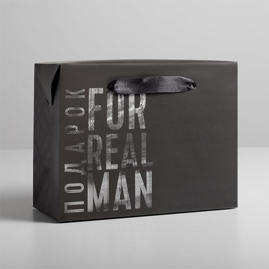 Пакет подарочный 'Real man'