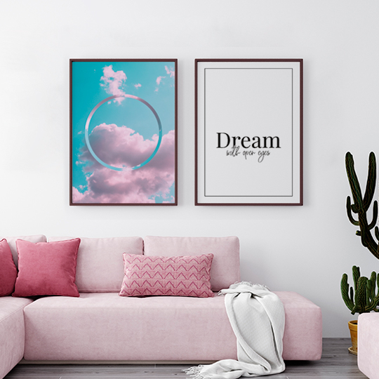 Постеры для интерьера 'Dream', набор 2 шт.